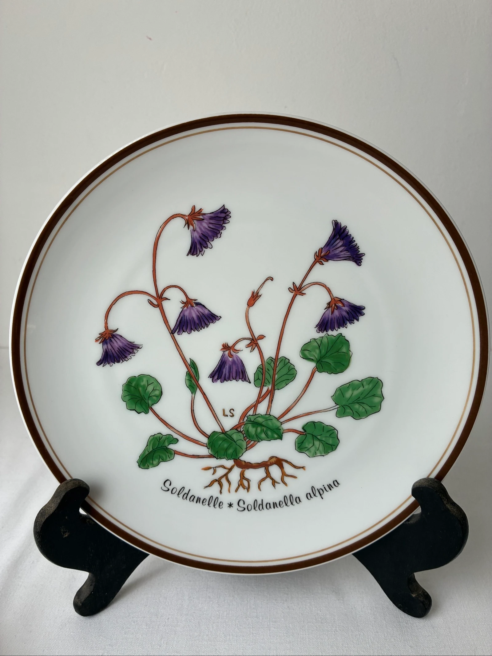 Vintage Rosenthal wandbord – Loki Schmidt 1978 (Nr. 3)